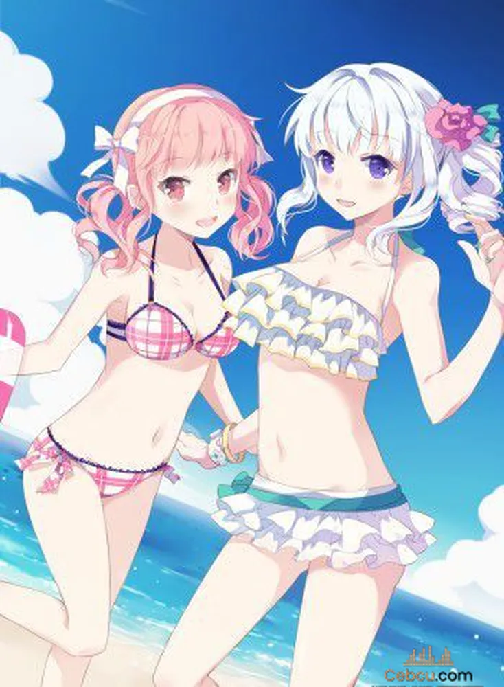 Trọn bộ hình ảnh Anime mặc đồ bơi ngực cực khủng
