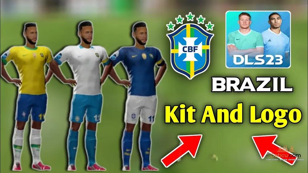 cach doi kit brazil dream league soccer 2024 4